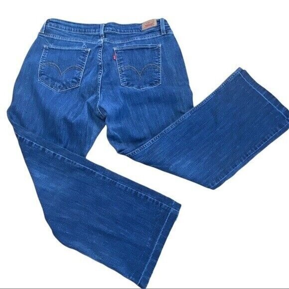 Womens Levi's Curvy Cut 528 Crop Jeans 15 altered raw hem 33 x 24.5 Juniors - Picture 3 of 11